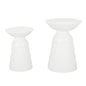 Serenita Outdoor Side Tables With Flared Design (Set of 2)