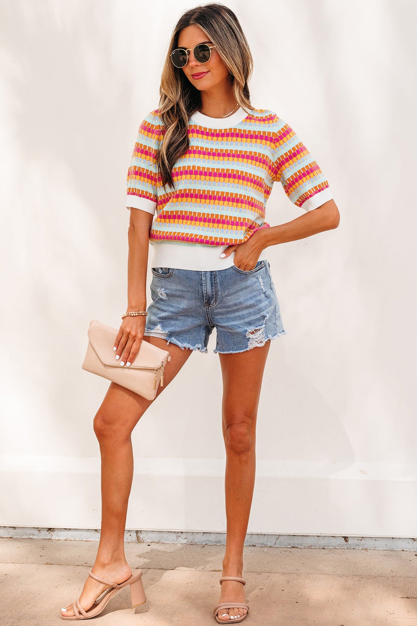 Bellamy Knit Short Sleeve Sweater