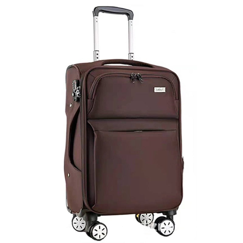 Waterproof Cross-border Black Oxford Cloth Suitcase, Durable 30 Inch Large Capacity, 20 Inch Boarding Case, Luggage Compartment