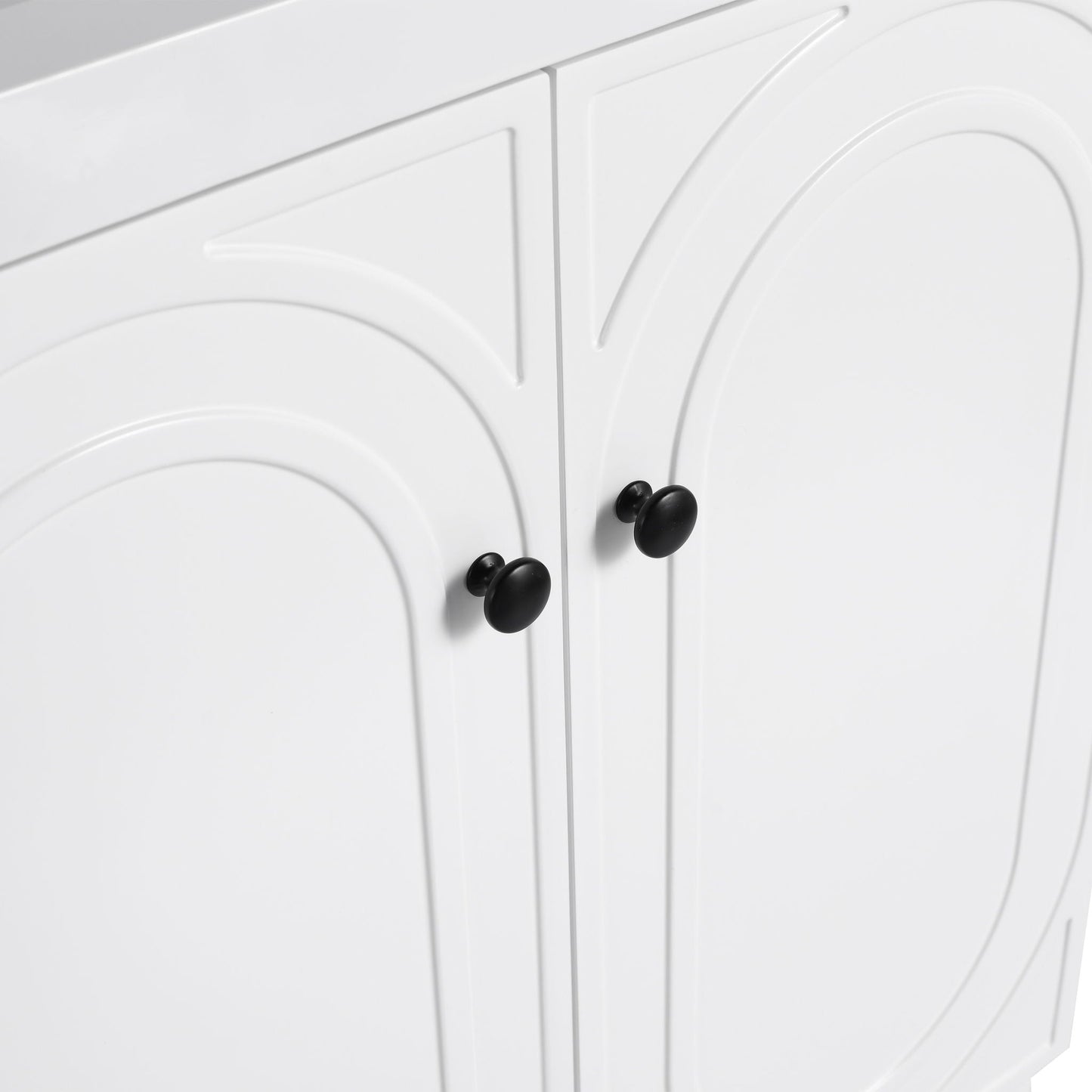 Modern Freestanding Bathroom Vanity With Soft Close Cabinet Doors