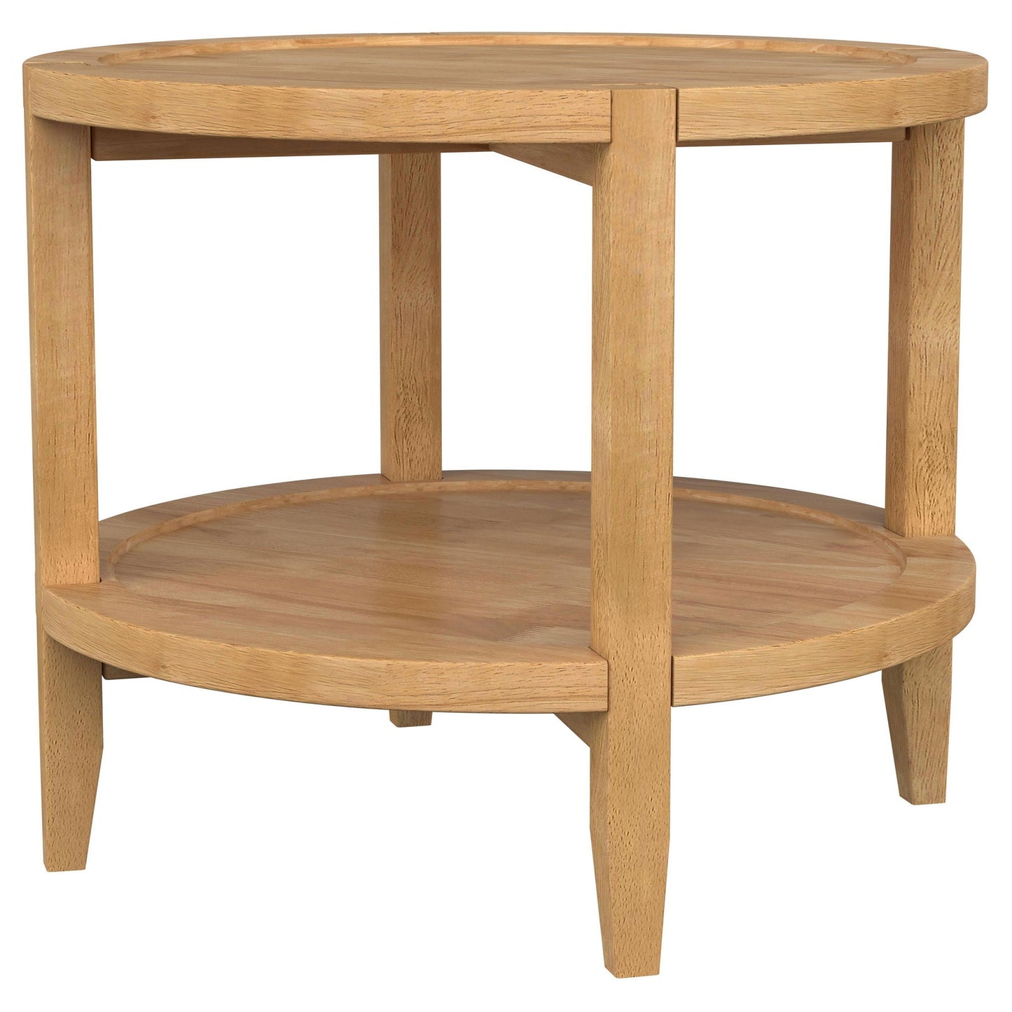 Isbell - Round Table With Storage Shelf