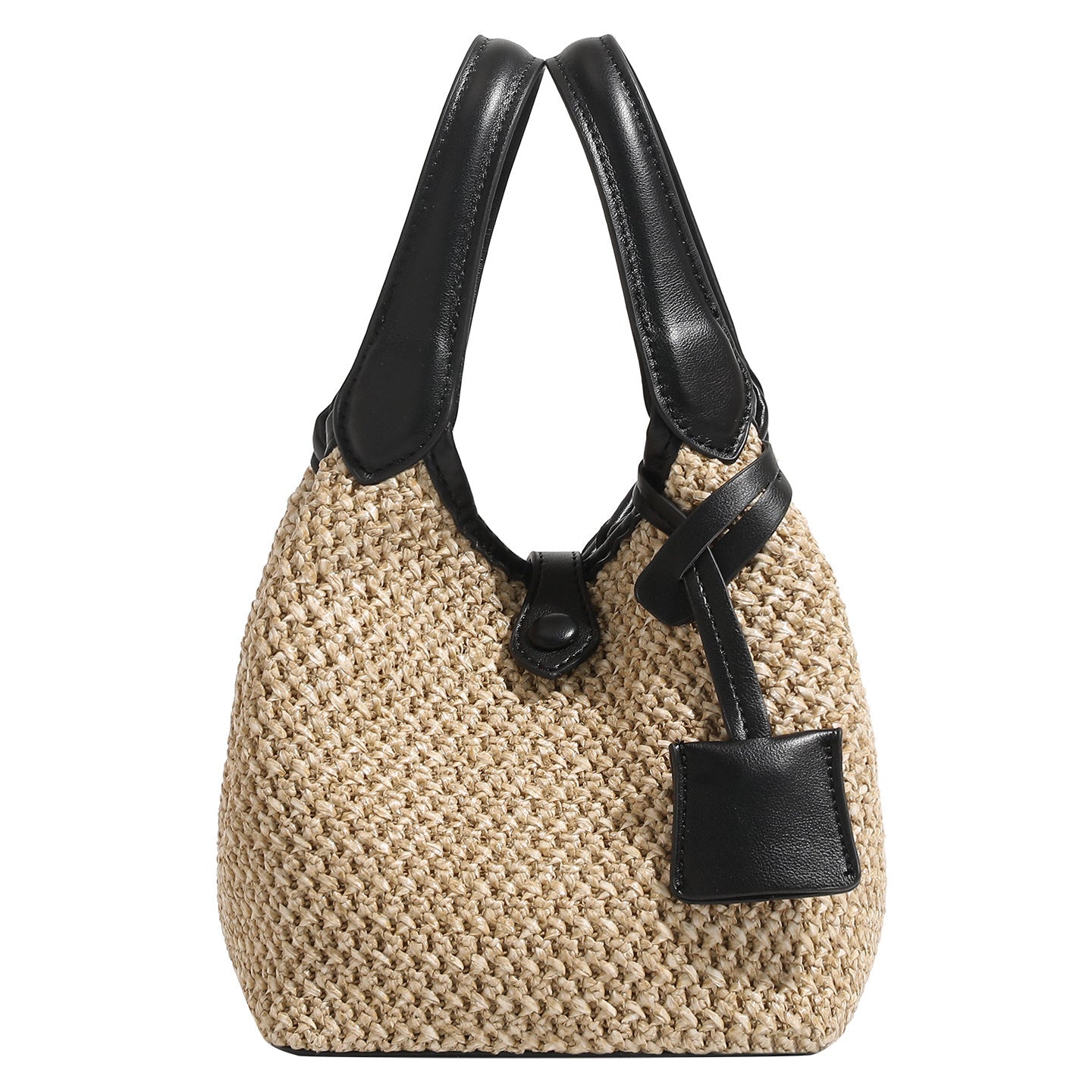 Korean-style Niche-design Straw Tote Bucket Bag