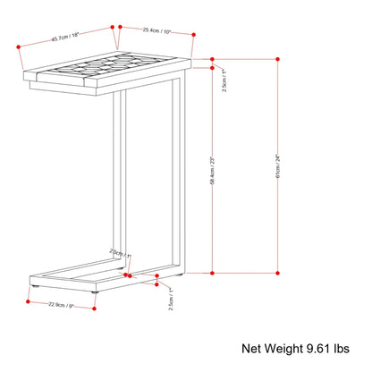 Skyler - C Side Handcrafted Table