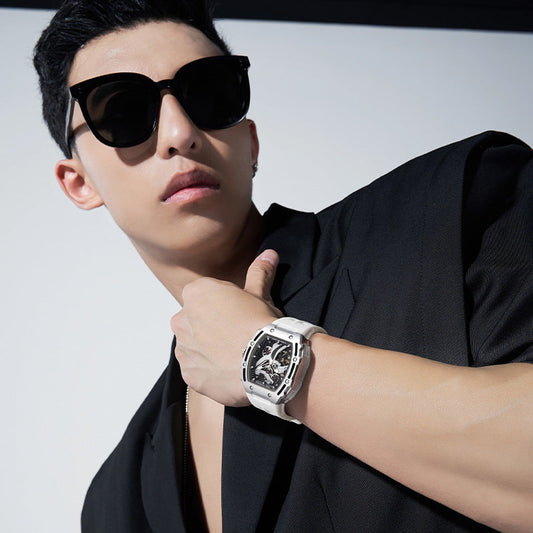 Openwork Carved Luminous Fully Automatic Mechanical Watch