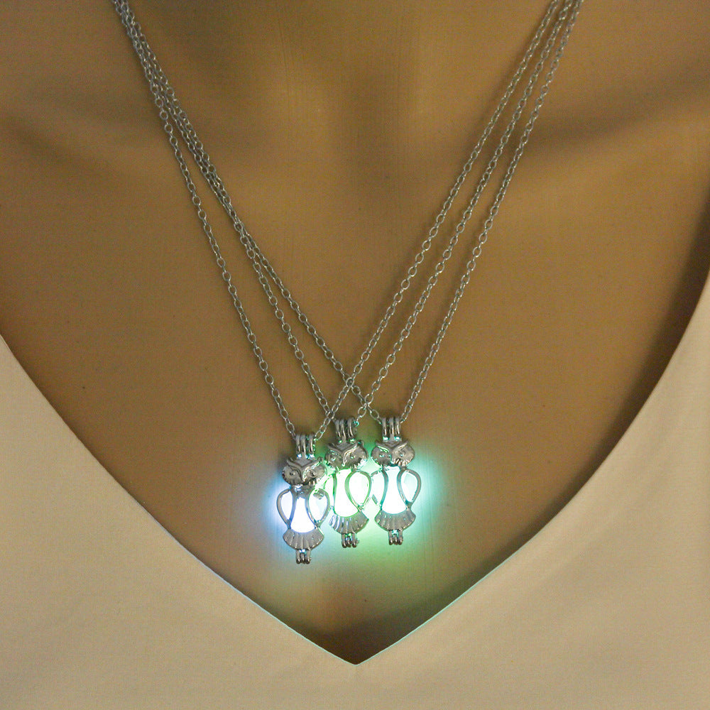 Personalized Valentine's Day LOVE Multi-color Luminous Necklace