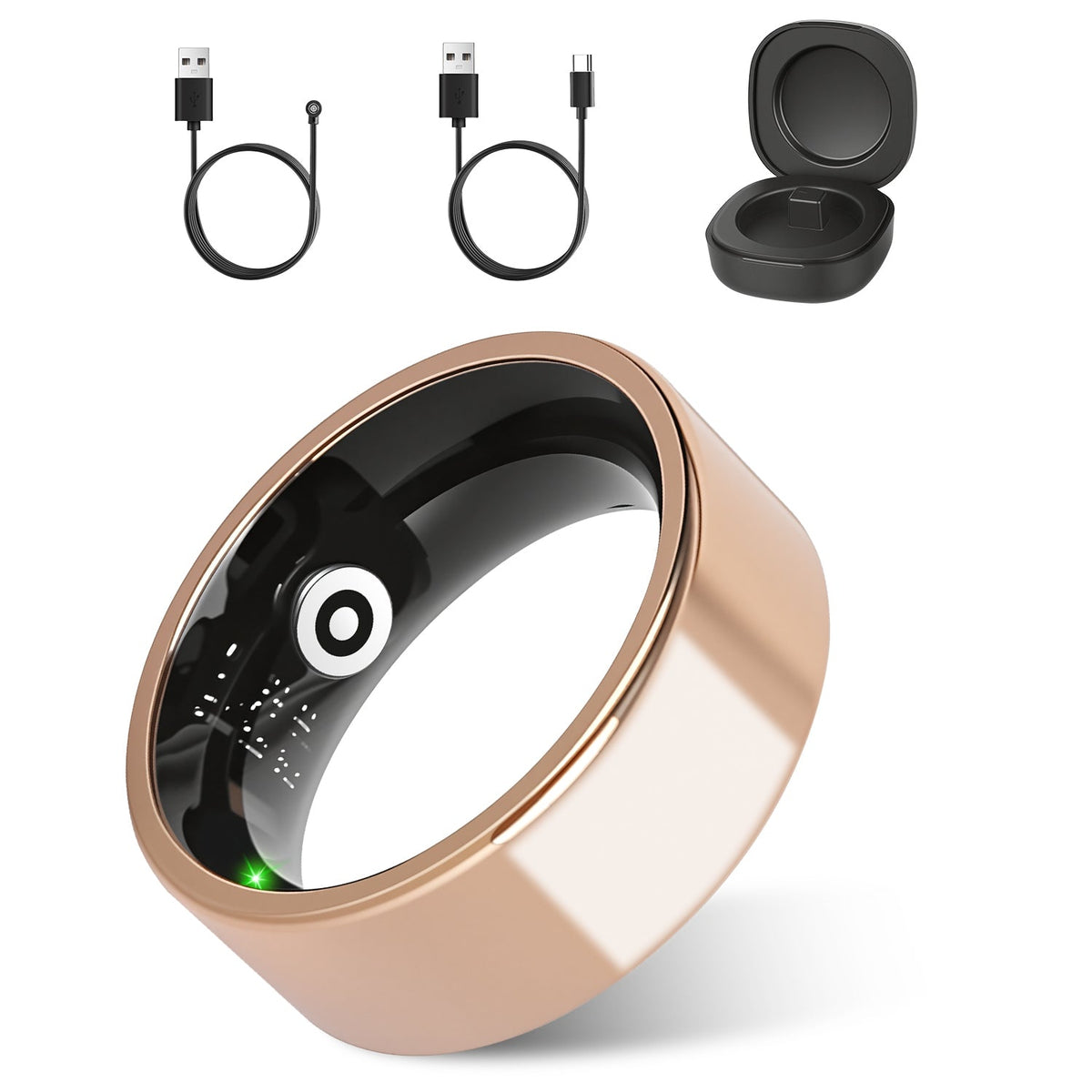 Smart Ring Health Tracker with Sleep & Fitness Monitoring