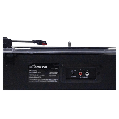 Victor Lakeshore 5-in-1 Hybrid BT Turntable System Black - Refurbished