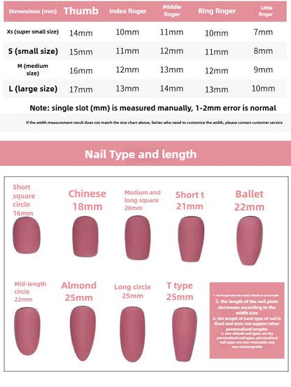 0948- Handmade press on nails fake nails removable