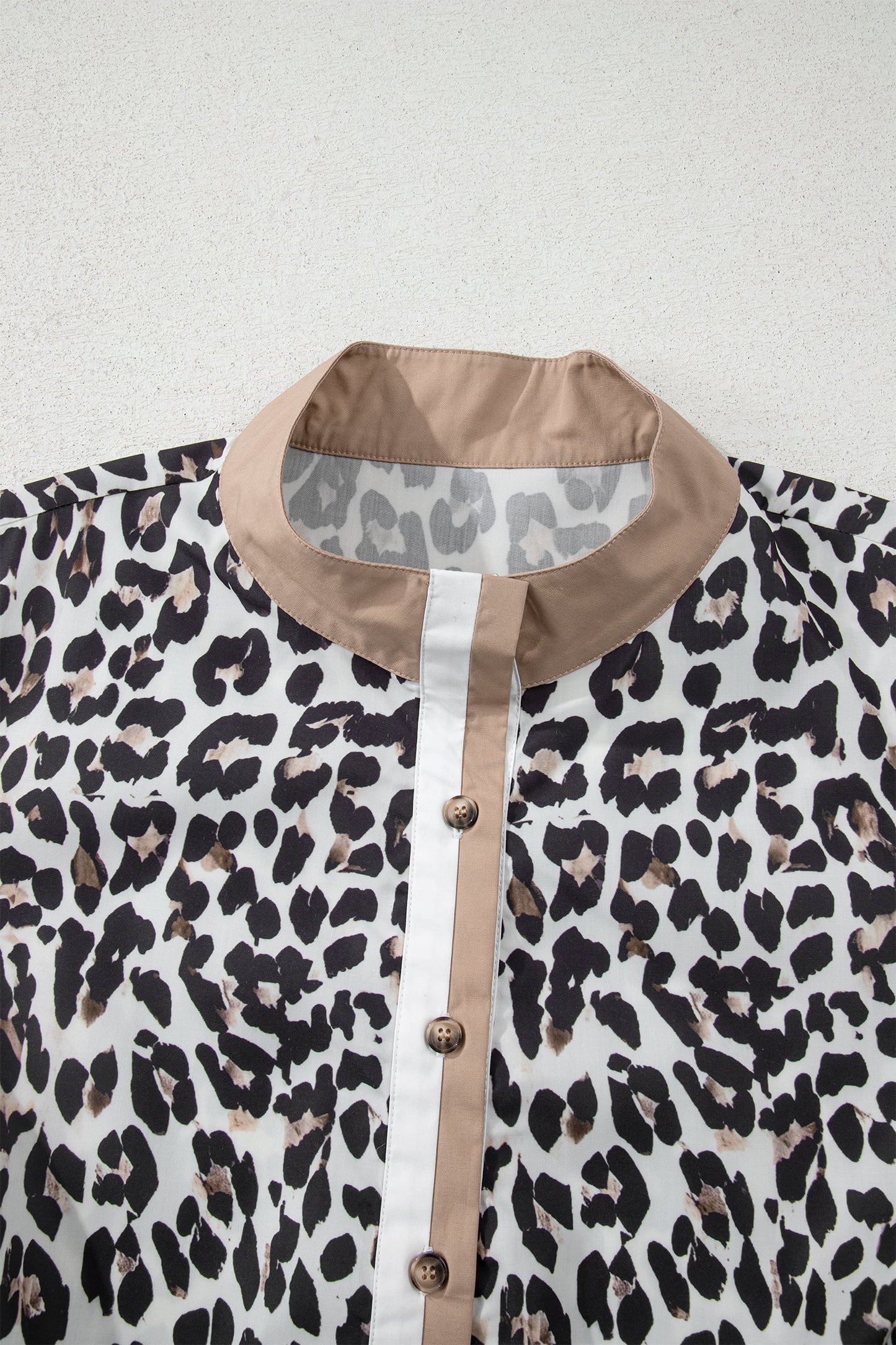 Kayleigh Print Contrast Trim Long Sleeve PLUS Top