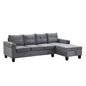Modern Sectional Sofa Set With L Shape Chaise Lounge And Storage