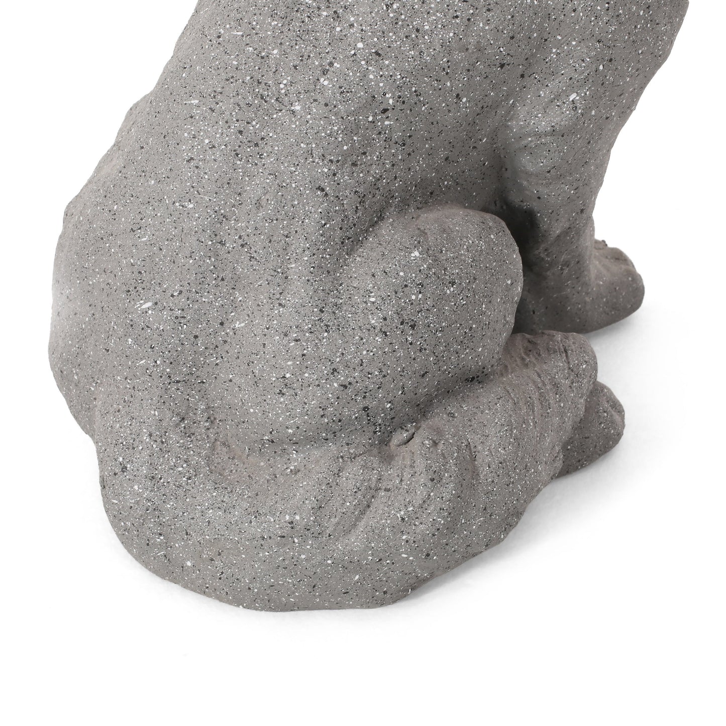 MGO Dog Statue, Outdoor Stone Gray