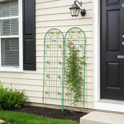 2 Pack Metal Garden Trellis 71" x 19.7"