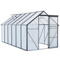 Polycarbonate house Raised Base And Anchor Aluminum Heavy Duty Walk-In houses For Outdoor Backyard In All Season