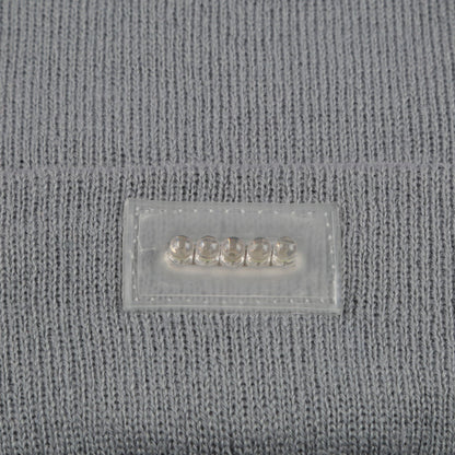 Unisex 5 LED Knitted Beanie Winter Warm Hat Camping Jogging Running Cap Headlamp