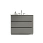 Gray Tia 36" Bathroom Vanity with Engineered Stone Basin