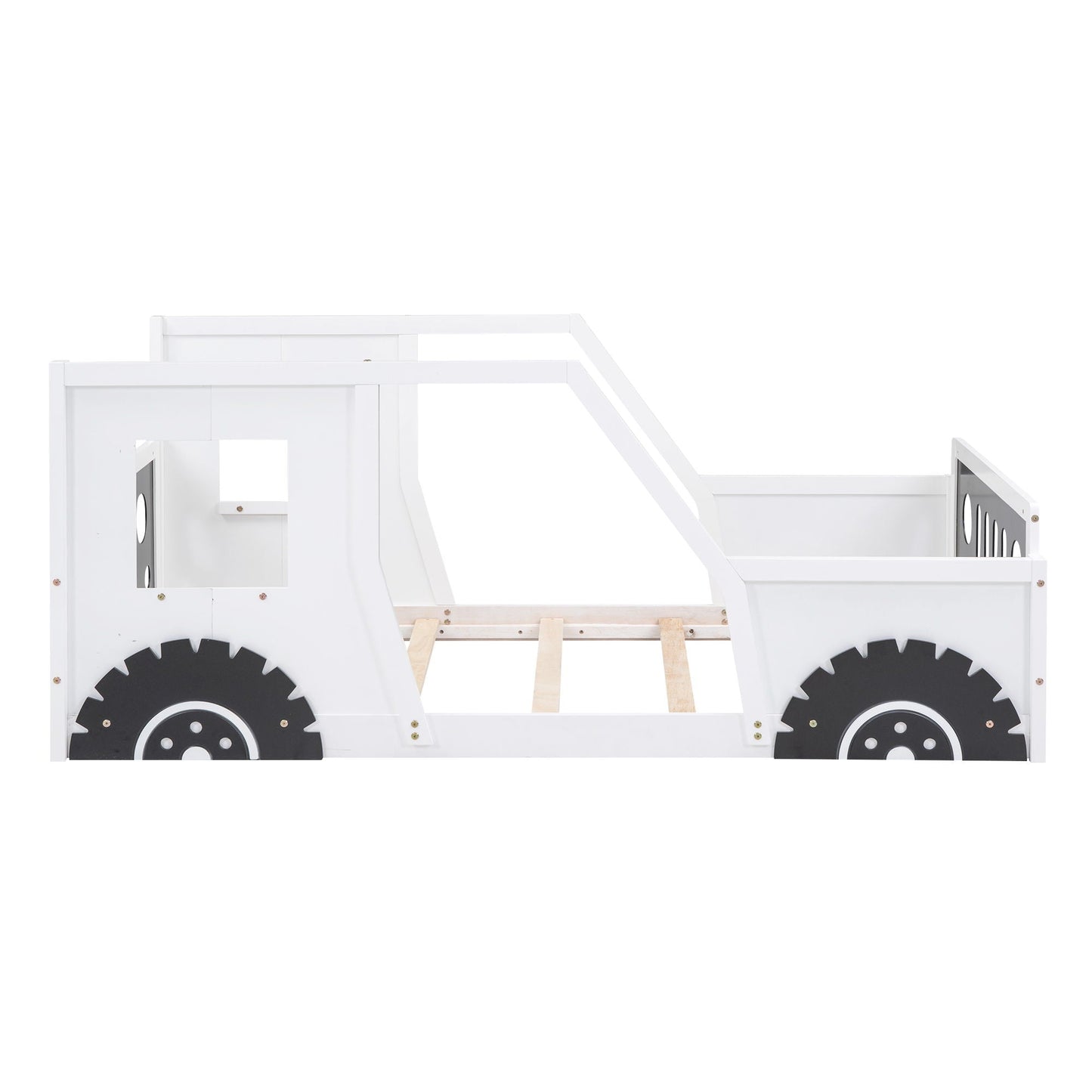 Classic Car Shaped Platform Bed With Wheels