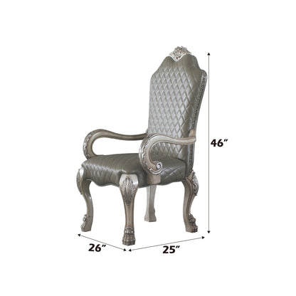 Dresden Synthetic Leather & Vintage Bone Dining Chair