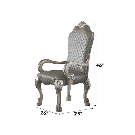 Dresden Synthetic Leather & Vintage Bone Dining Chair