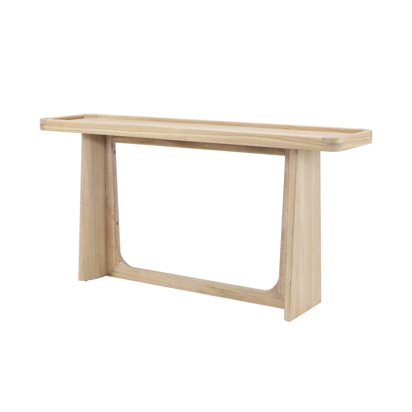 Farmhouse Console Table with Tray Top Design
