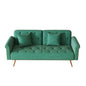 Luxurious Sofa Bed With Nail Head Trim And Matching Pillow