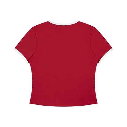 Loki & Ivy Women’s Color Block Crop T-Shirt