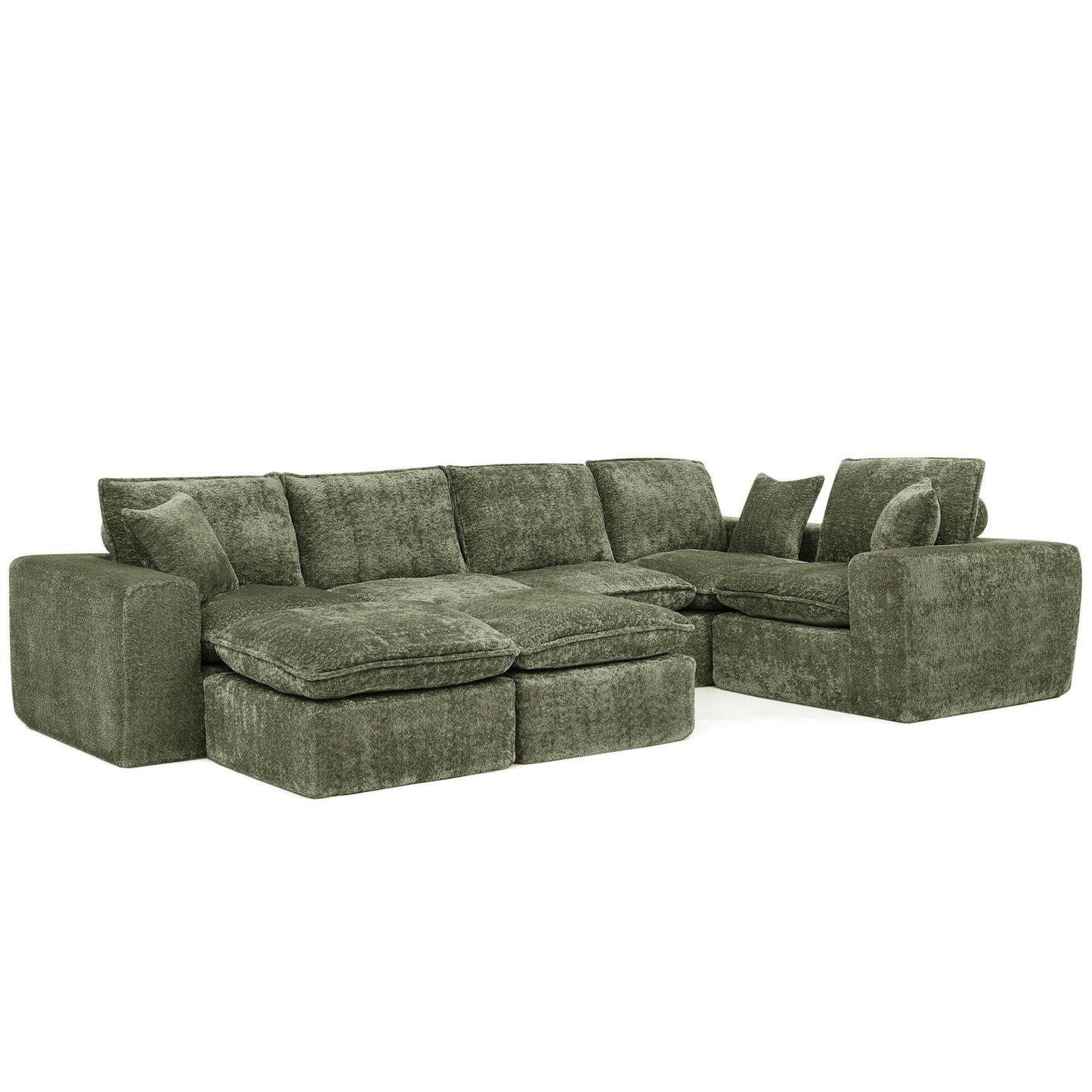 Sectional Sofa With Moveable Ottoman