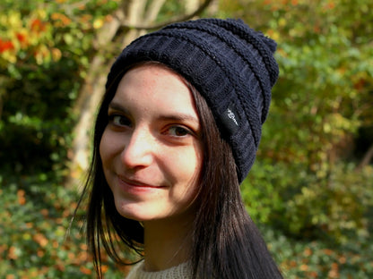 Fear0 NJ Warmest Plush Insulated Knit Pom Women Winter Beanie Hat
