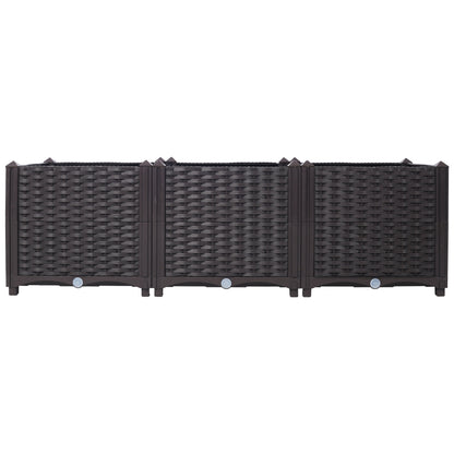 Deep Raised Garden Bed Plastic Planter Boxes