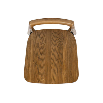 Sven 30" Modern Minimalist Low Back Wood Barstool
