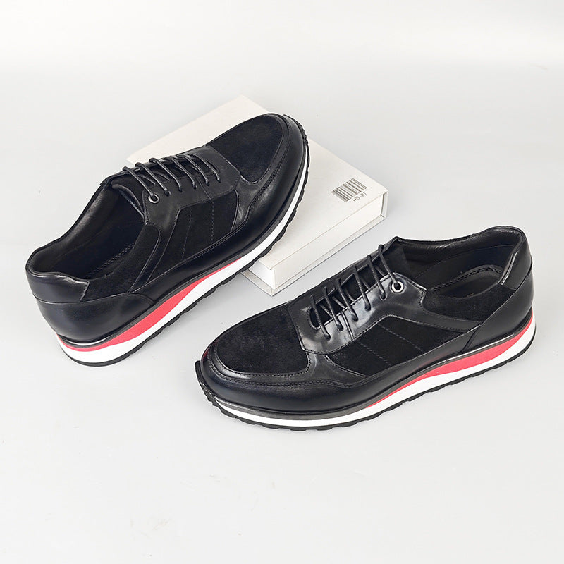 Retro-style British Casual Mens Leather Shoes