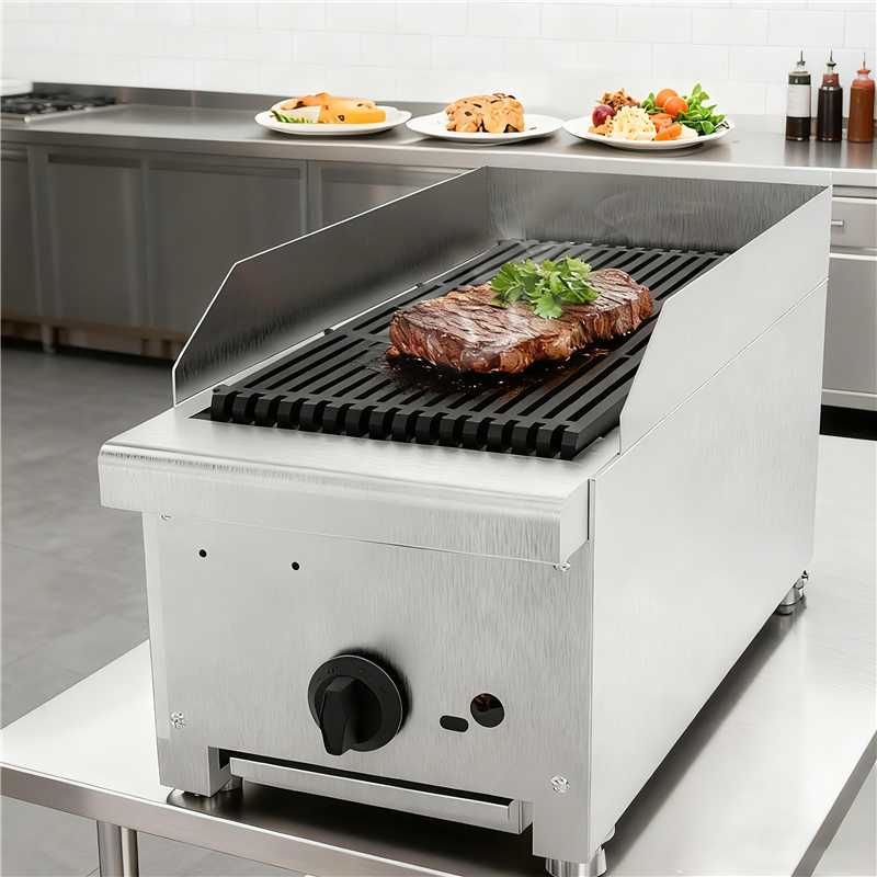 12 Inch Commercial Gas Lava Rock Charbroiler