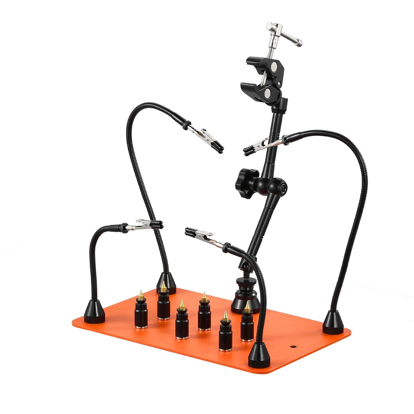 Magnetic Helping Hands Soldering Station Hot Air Gun Holder 6 PCB Holders