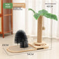 Cat Climbing Frame With Solid Wood Scratching Board, Durable Scratch-Resistant Cat Teaser Stick, Not Easy To Shed Debris, Cat Toy, Pet Supplies, Cross-Border Hot Seller
