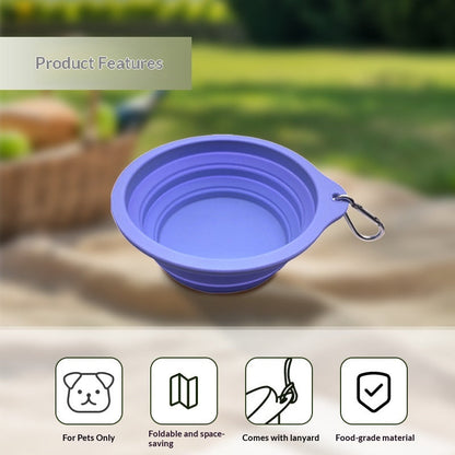 Portable Travel-Friendly Foldable Silicone Pet Bowl