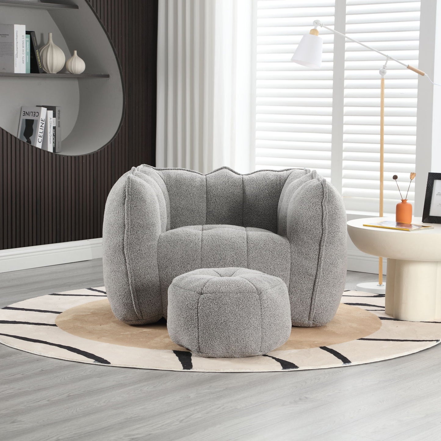 Soft Bean Bag Chair With High Resilient Foam