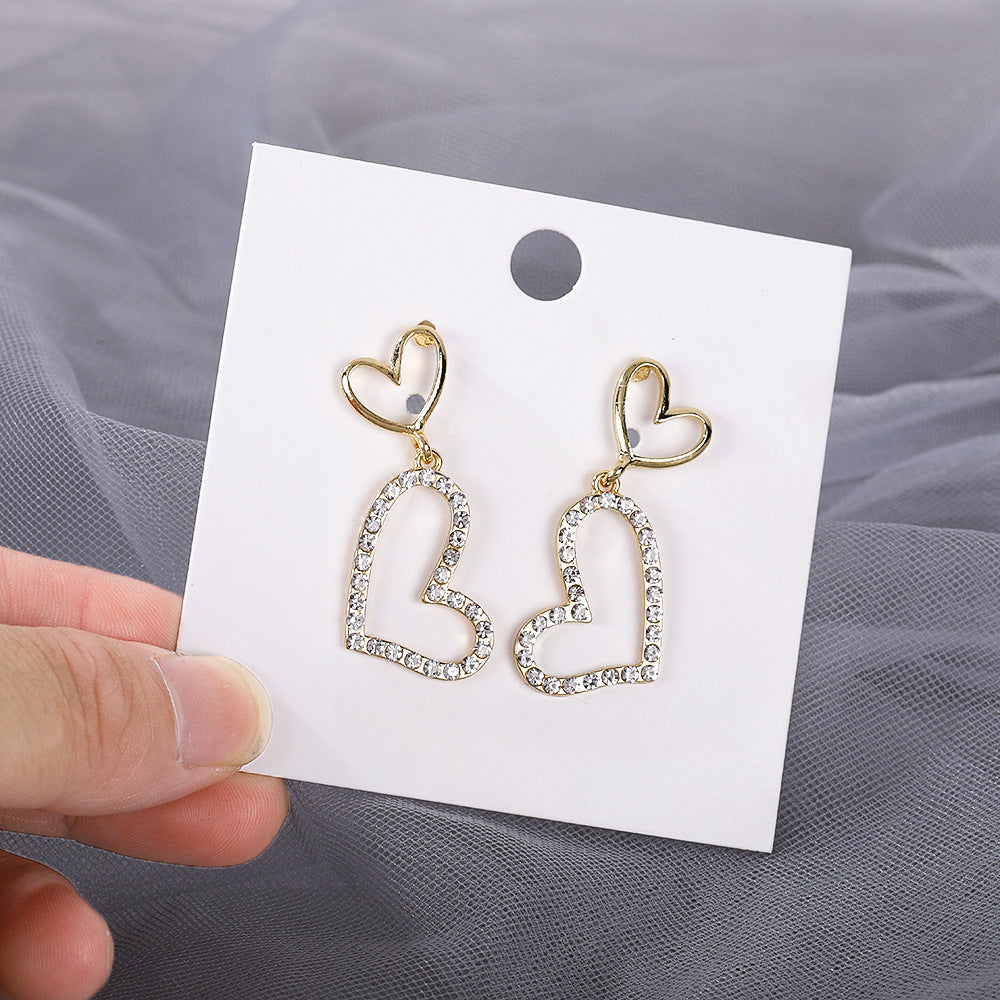 Heart Love Simple Pendant Earrings