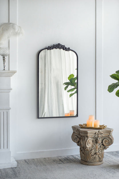 Arch Mirror, Baroque Inspired Wall Decor For Bathroom, Bedroom, Living Room