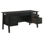Goodson 64-inch 4-Drawer Double Pedestal Computer Desk Black