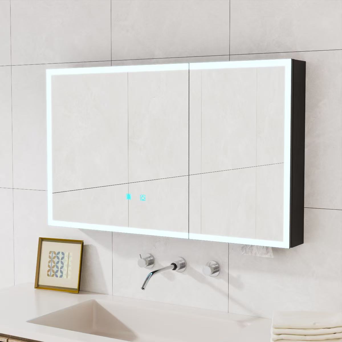 LED Bathroom Medicine Cabinet with Single-Color