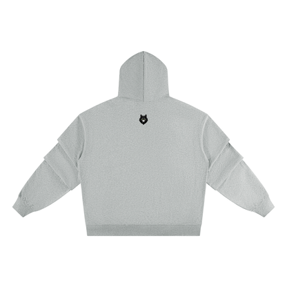 Unisex Heavyweight Ruched Sleeves Hoodie