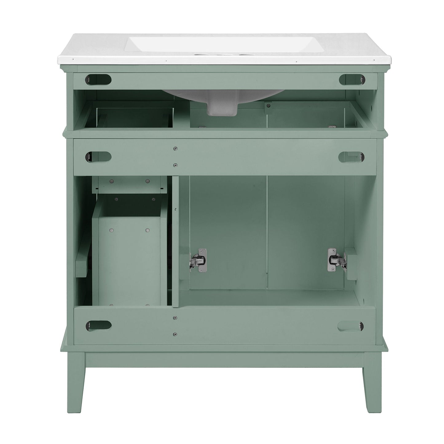 Modern Bathroom Vanity With Sink, Storage Cabinet, Soft Close Doors, Deep & Standard Drawers