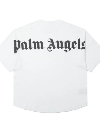Men's Letter Round Neck Half Sleeve T-Shirt