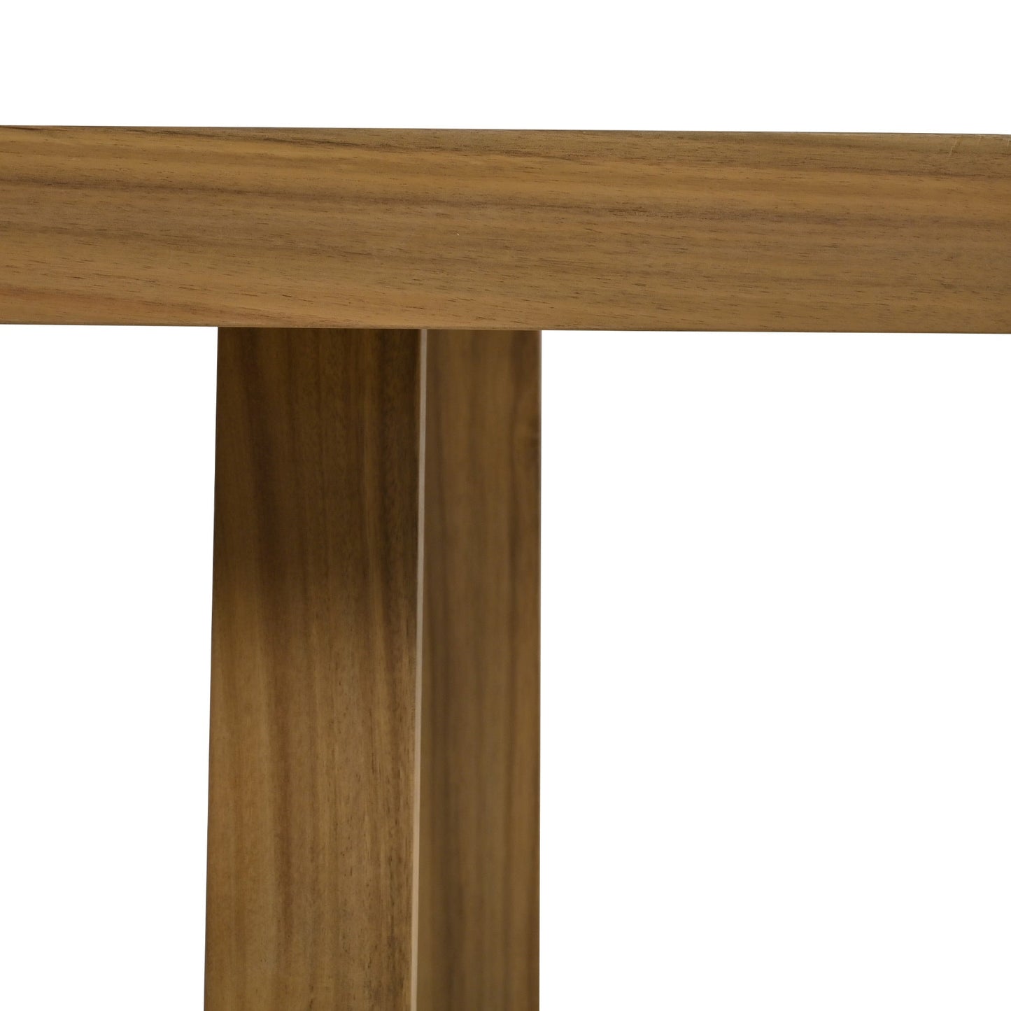 U_Style Multi-Person Outdoor Acacia Wood Dining Table and Chair Set