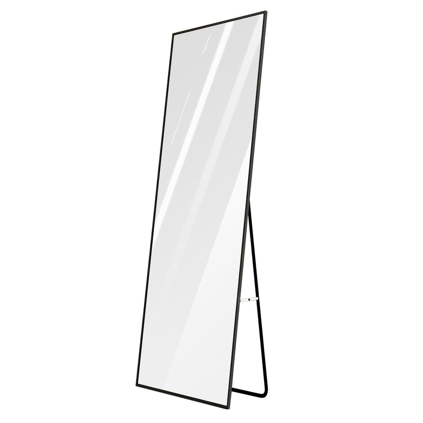 Full Length Mirror 63x18.9in Aluminum Alloy Wall Mirror Free Standing Floor Mirror Hanging Leaning Against Wall for Dressing Bedroom Living Room