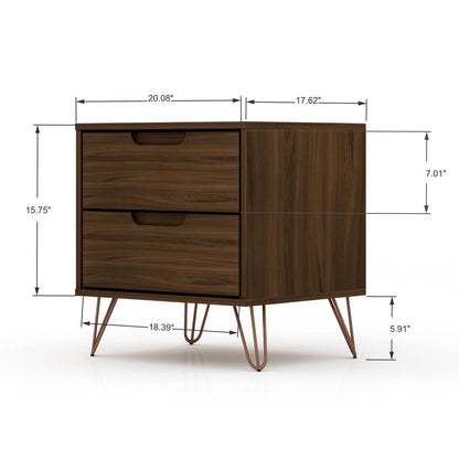 Rockefeller - 2 Drawer Nightstand