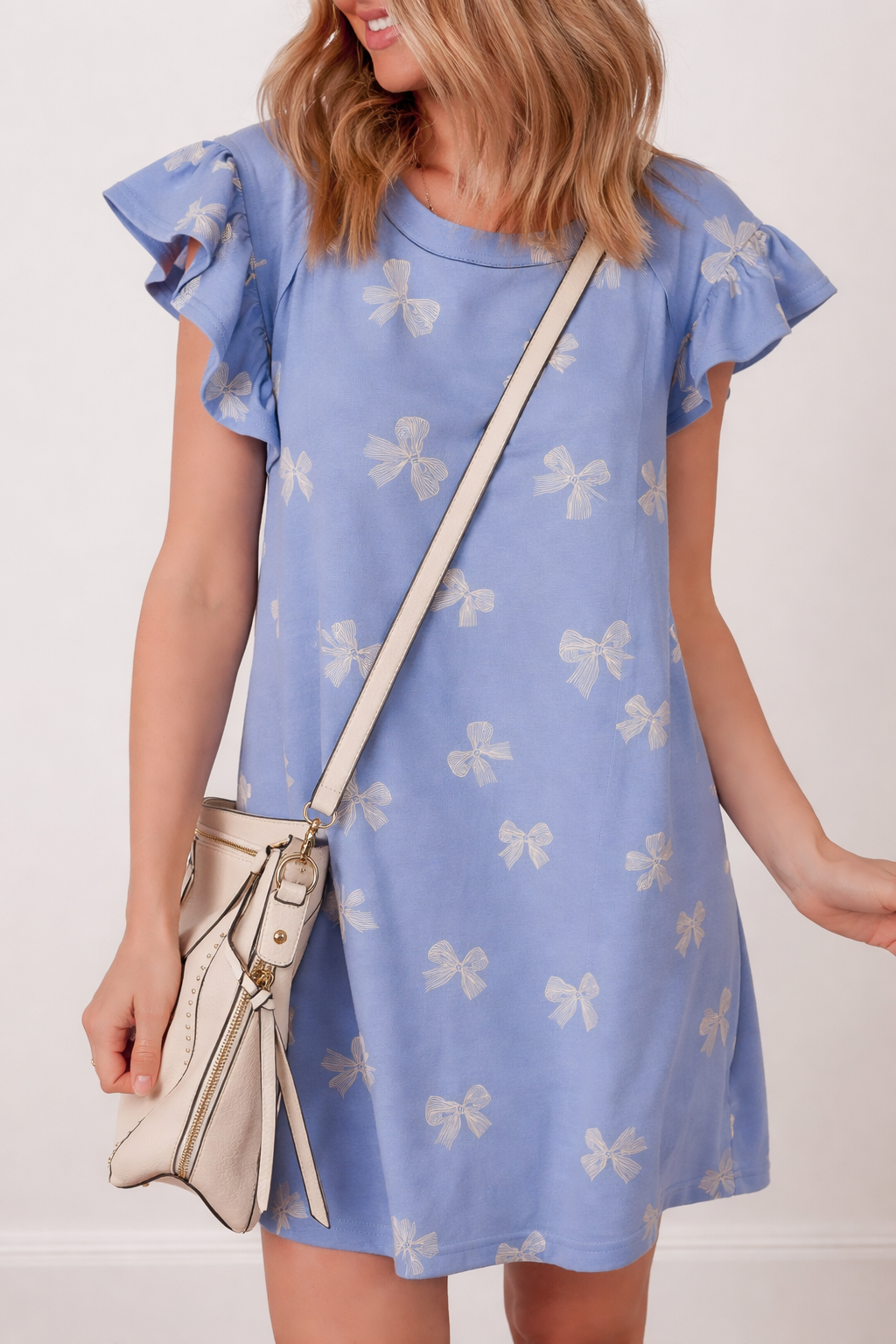Emmie Sleeve Shift Mini Dress