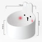 Cute Small Pet Ceramic Bowl Cat Food Bowl Dog Bowl Cat Food Bowl Water Bowl Slant Bowl Pet Supplies