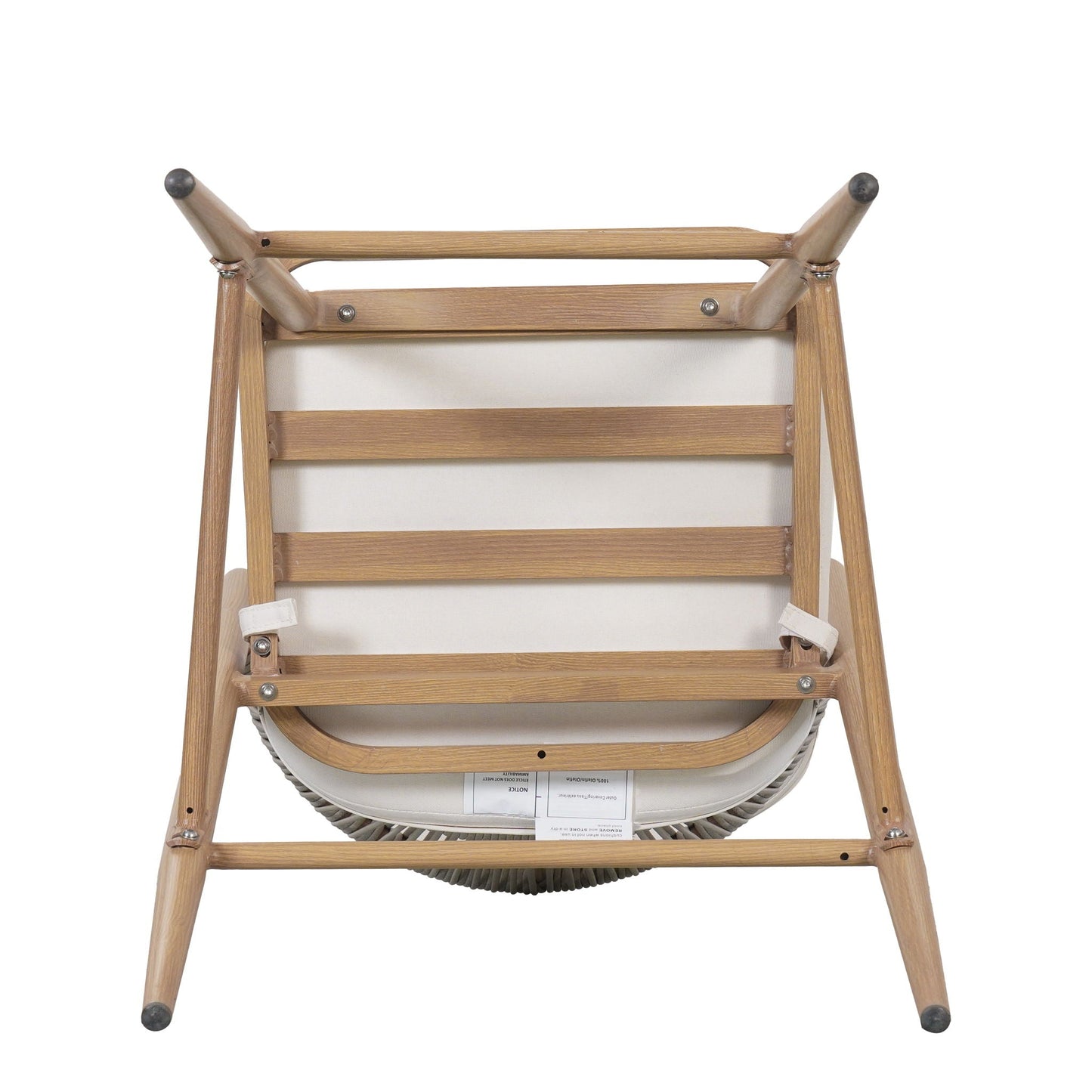 Outdoor Bar Height Metal Frame Counter Stools with Scallop-Shaped Backrest & Water-Resistant Cushions