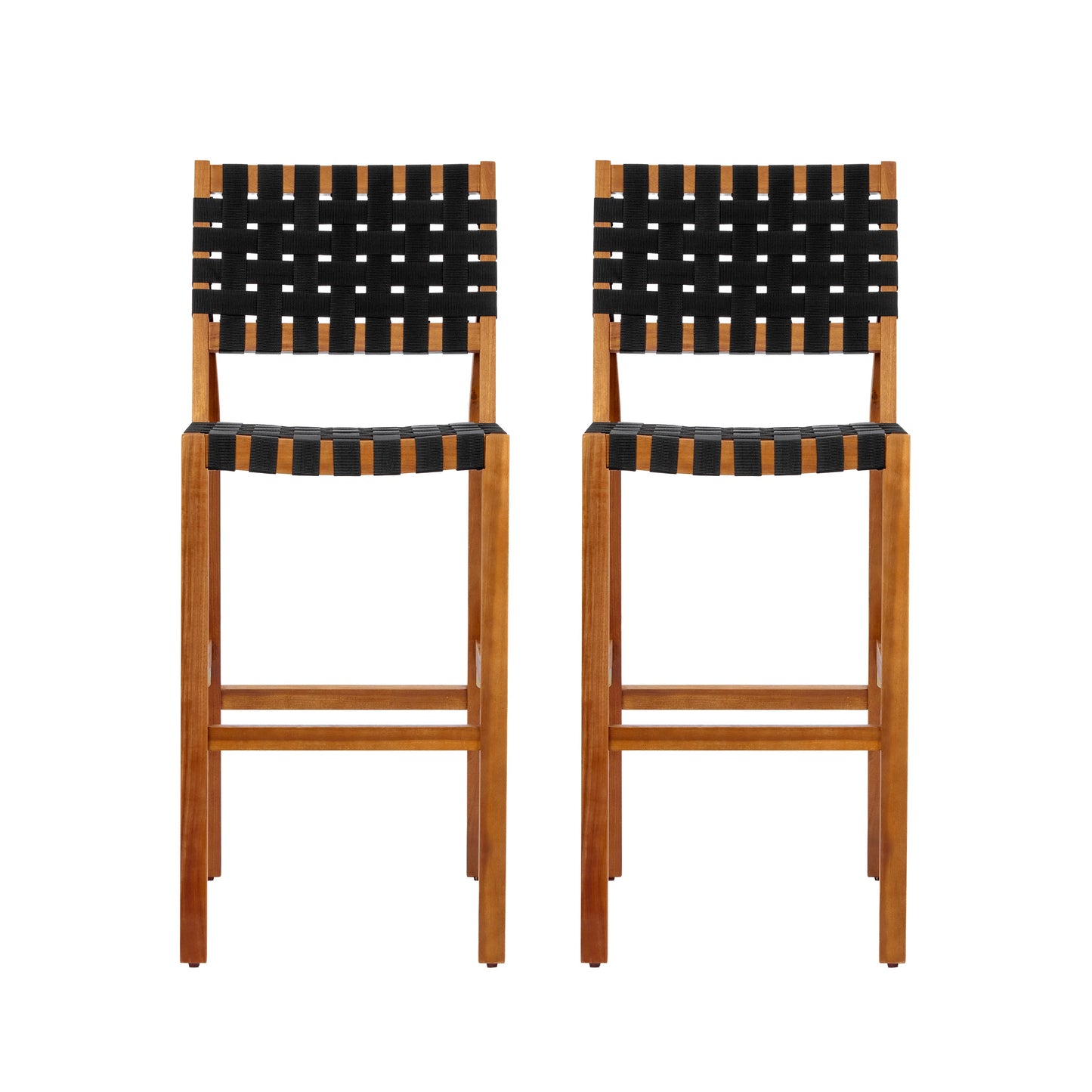 30.5 Inch Seat Height Outdoor Acacia Solid Wood Patio Side Chair