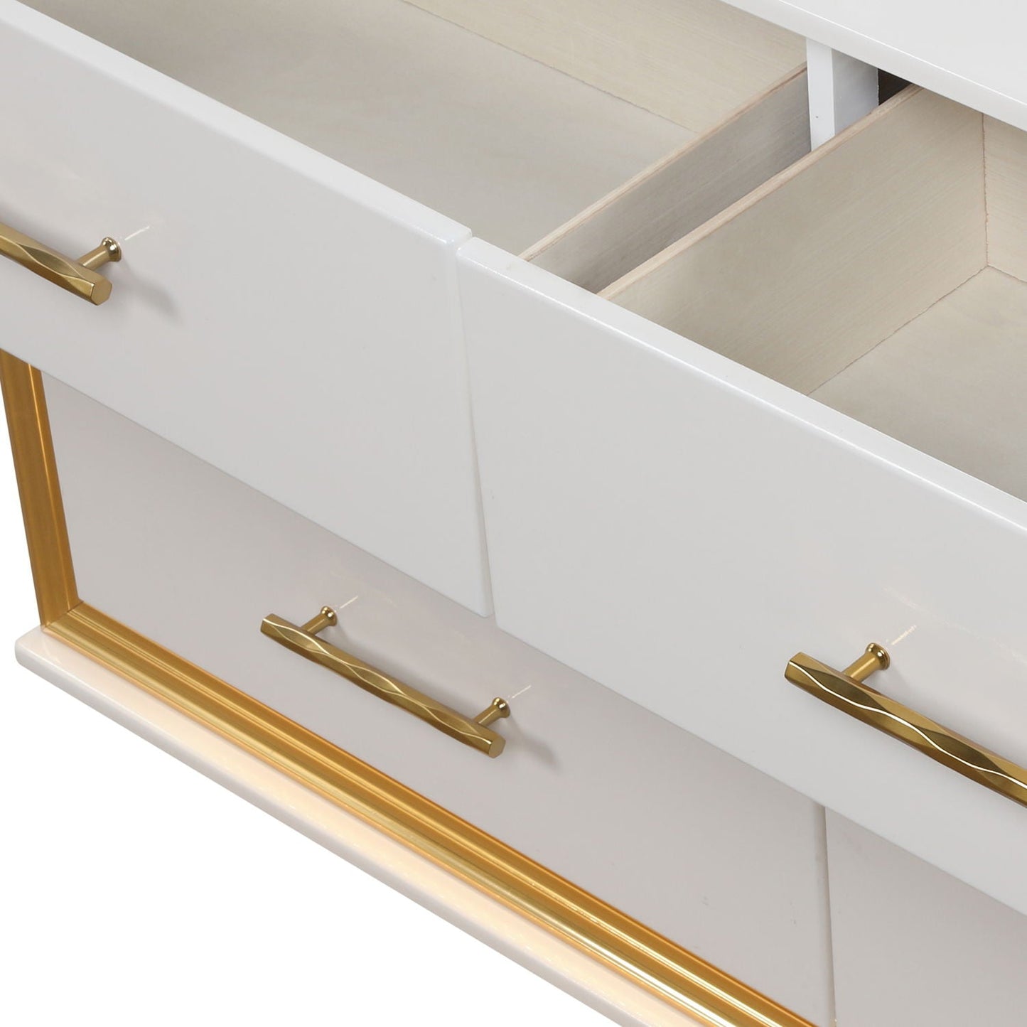 Obsession - 6 Drawer LED Dresser - White